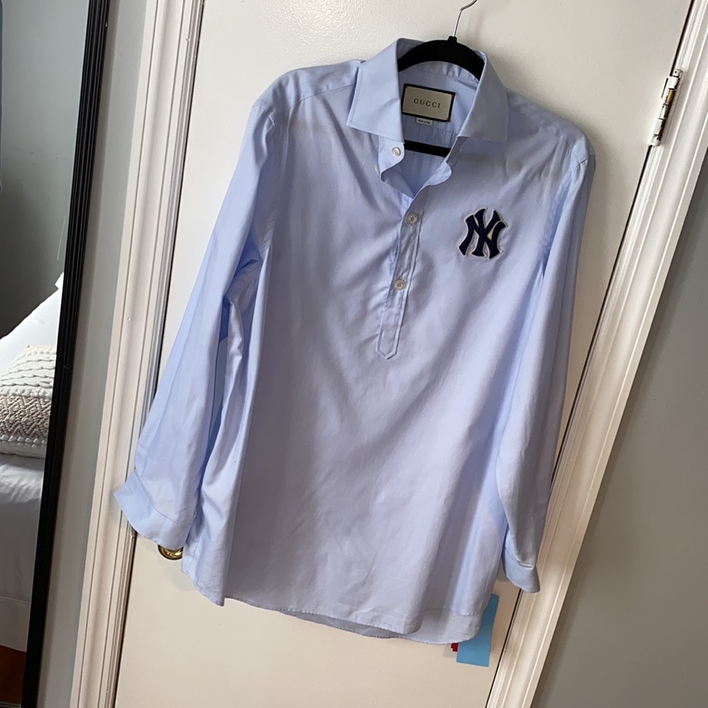 Authentic GUCCI X MLB YANKEES Shirt Dress